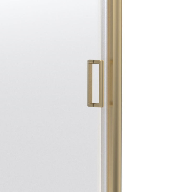 Porto Brushed Brass 6mm Hinged Shower Door