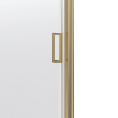 Porto Brushed Brass 6mm Single Sliding Shower Door
