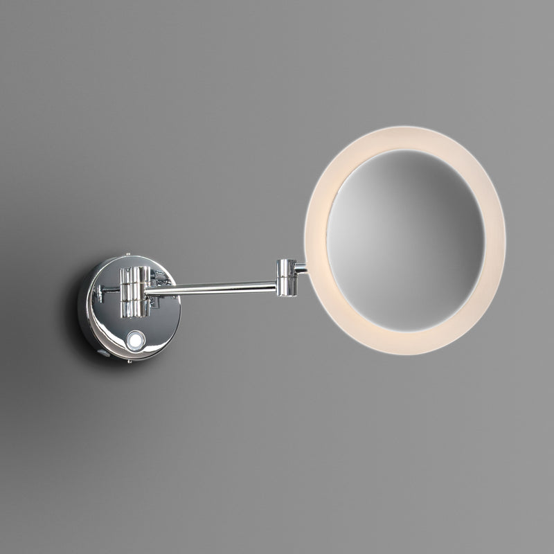 Origins Living Sloane Round LED Magnifying Mirror - Chrome