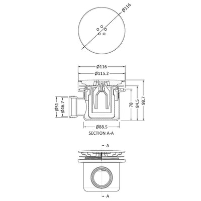 Stone Resin 40mm Offset Quadrant Shower Tray & Waste 1000 x 900mm Right Hand