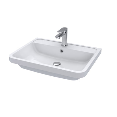 Nuie Lunar 600 x 445mm Wall Hung Vanity Unit With 1 Drawer & Basin