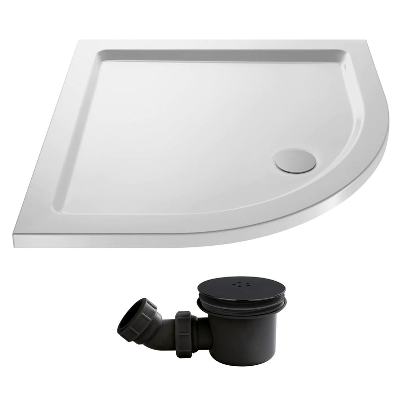 Stone Resin 40mm Quadrant Shower Tray & Waste 700 x 700mm