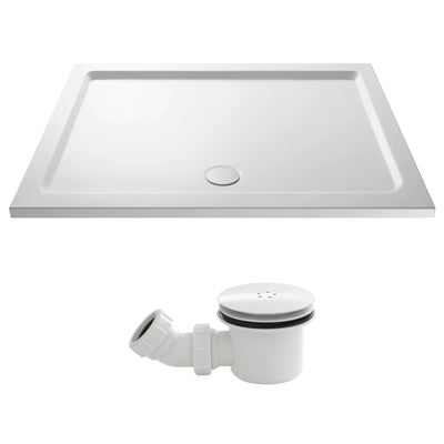 Stone Resin 40mm Rectangular Shower Tray & Waste 1400 x 900mm