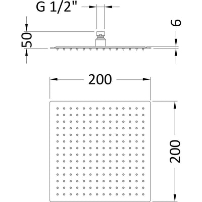 Cape Brushed Brass Concealed Shower Package With Fixed Head