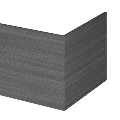 700mm Square Shower Bath End Panel - Anthracite Woodgrain