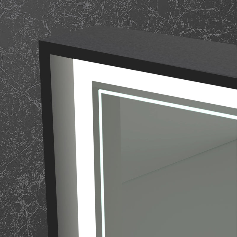 Origins Living Astoria LED Illuminated Mirror 60 - 60x80cm - Black