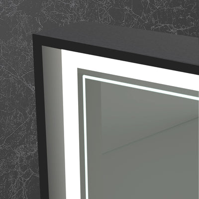 Origins Living Astoria LED Illuminated Mirror 140 - 140x70cm - Black