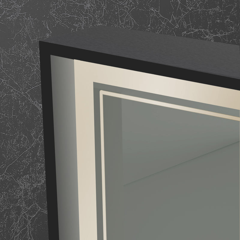 Origins Living Astoria LED Illuminated Mirror 60 - 60x80cm - Black