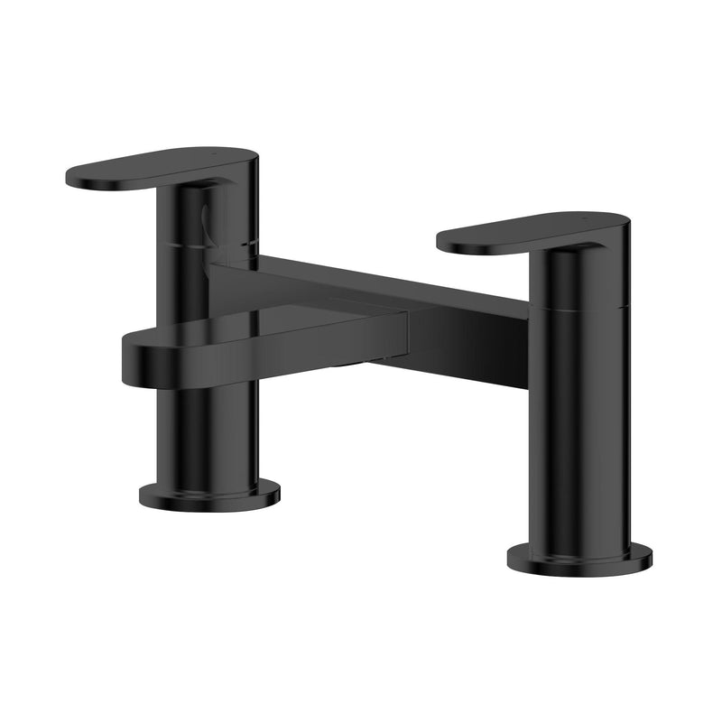 Capri Matt Black Bath Filler Tap