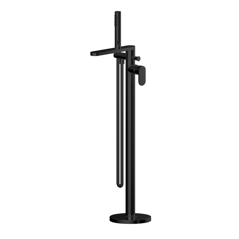 Capri Matt Black Freestanding Bath Shower Mixer Tap