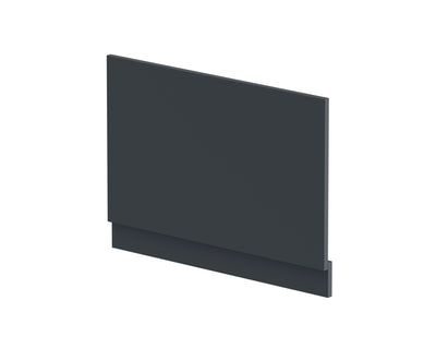 800mm Bath End Panel - Satin Soft Black