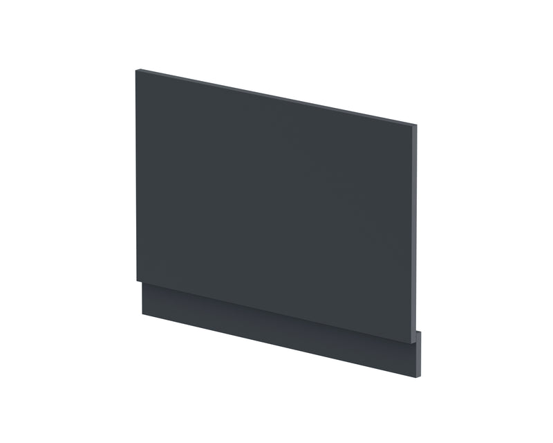 800mm Bath End Panel - Satin Soft Black