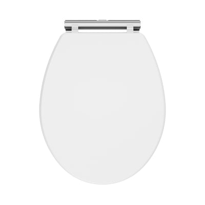 Classique Soft Close Wooden Toilet Seat - Satin White