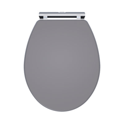 Classique Soft Close Wooden Toilet Seat - Satin Grey