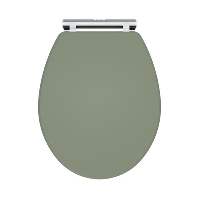 Classique Soft Close Wooden Toilet Seat - Satin Green