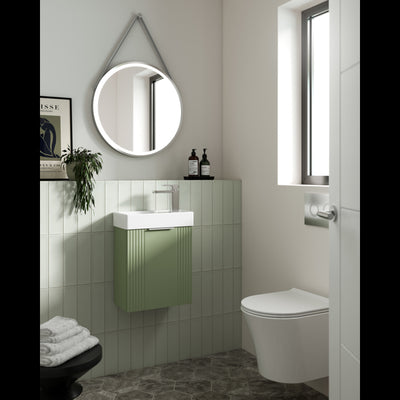 Nuie Freya Rimless Wall Hung Toilet & Soft Close Seat - 475mm Projection
