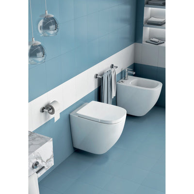 Gedy G Pro Toilet Roll Holder with Flap - Chrome
