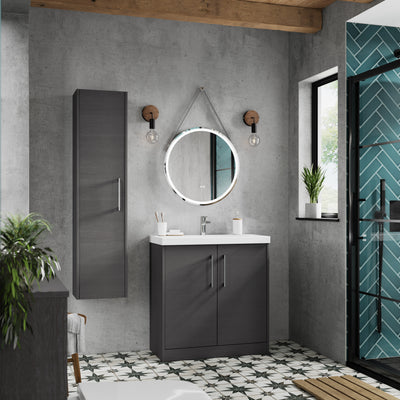 Hudson Reed Juno Wall Hung 1200mm Vanity Unit With 4 Drawers & Twin Basin