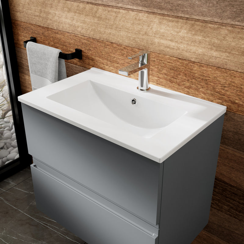 Hudson Reed Urban Wall Hung 800mm Vanity Unit With 2 Drawers
