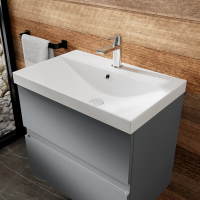 Hudson Reed Urban Wall Hung 800mm Vanity Unit With 2 Drawers