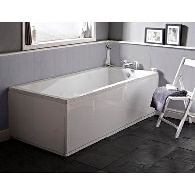 Eternalite Reinforced Square Single Ended Bath - 1700 x 750mm