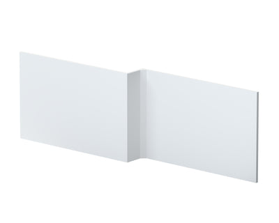 1700mm Square Shower Bath Front Panel - Satin White