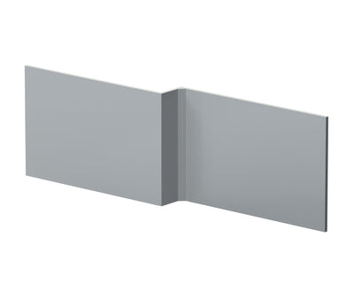 1700mm Square Shower Bath Front Panel - Satin Grey