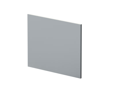 700mm Square Shower Bath End Panel - Satin Grey