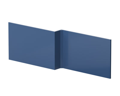 1700mm Square Shower Bath Front Panel - Satin Blue