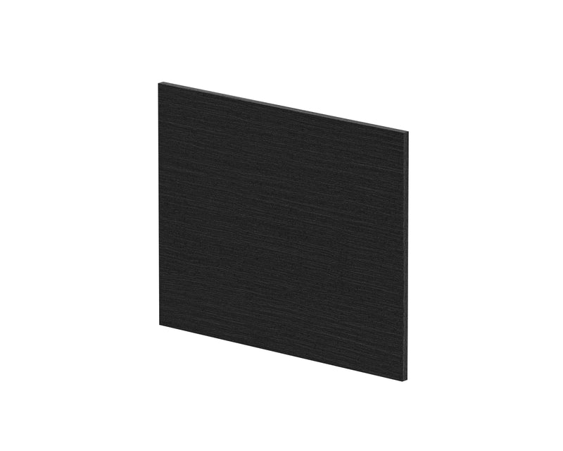 700mm Square Shower Bath End Panel - Charcoal Black