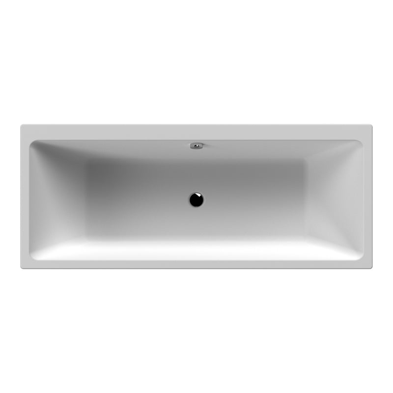 Thin Edge Square Double Ended Bath - 1800 x 800mm