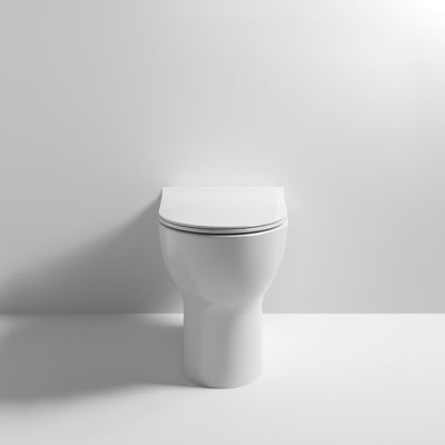 Nuie Freya Rimless Back To Wall Toilet & Soft Close Seat - 500mm Projection