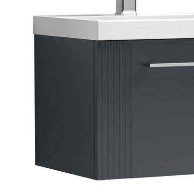 Nuie Deco 500 x 383mm Wall Hung Vanity Unit With 1 Drawer & Ceramic Basin