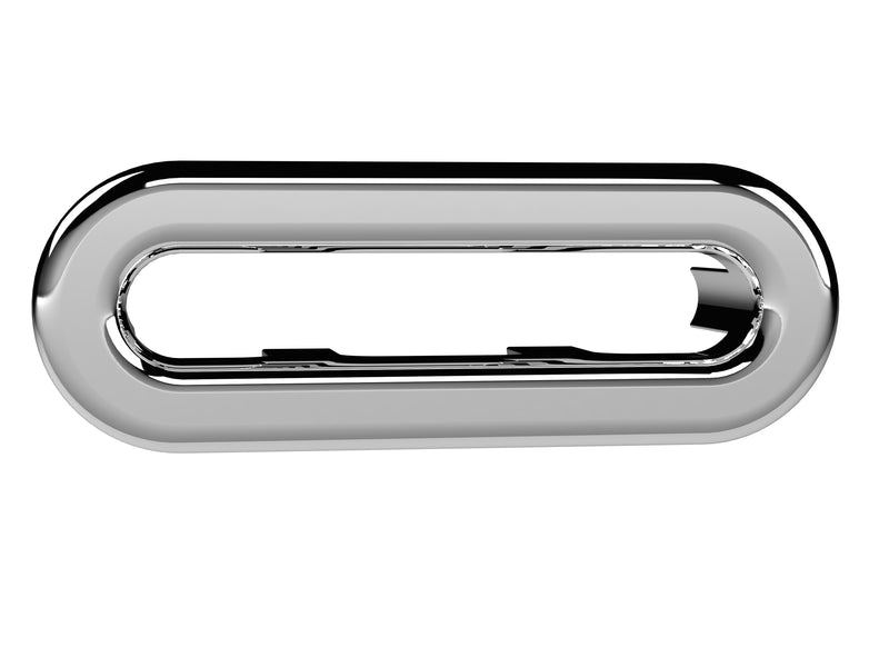 Oval Overflow Cover - Chrome