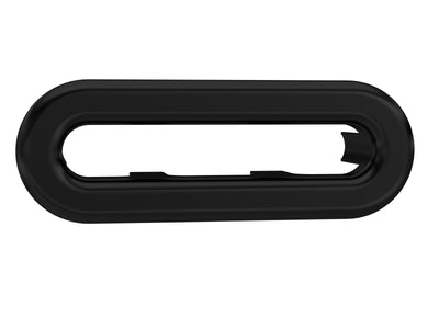 Oval Overflow Cover - Matt Black