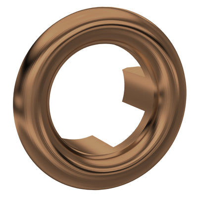 Round Overflow Cover - Brushed Bronze