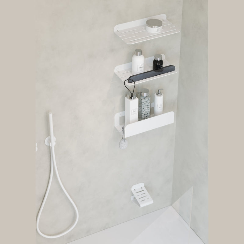 Sonia Quick Open Shower Shelf - White