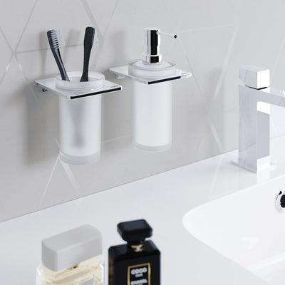 Sonia S Cube Soap Dispenser - Chrome