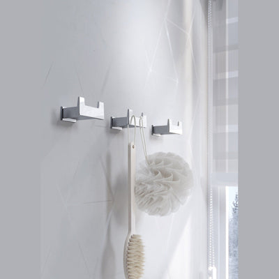 Sonia S Cube Toilet Roll Holder With Shelf - Chrome