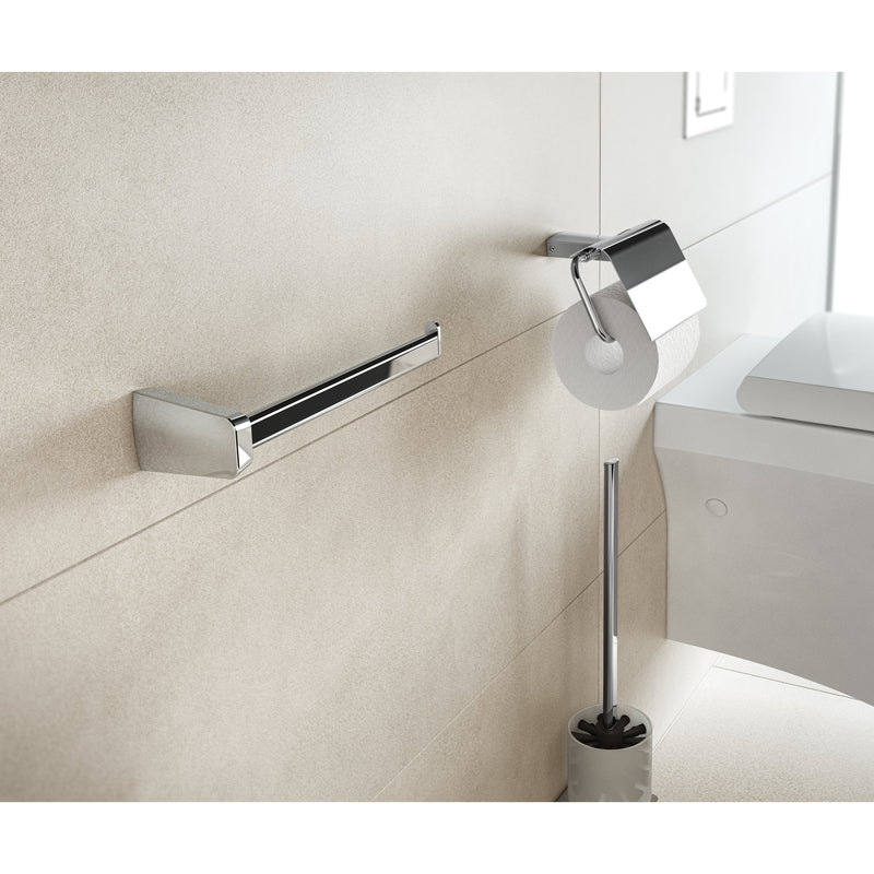 Sonia S6 Toilet Roll Holder with Flap - Chrome