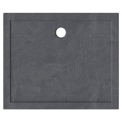 Slate Effect Stone Resin Rectangular Shower Tray & Waste 1300 x 800mm