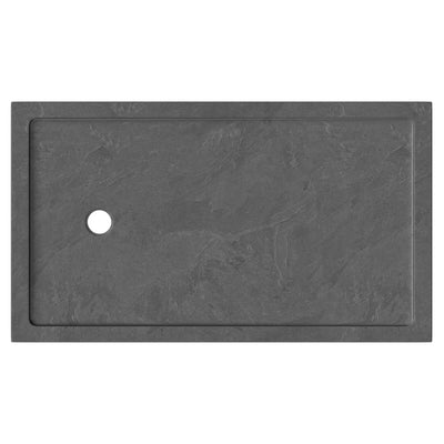 Slate Effect Stone Resin Rectangular Shower Tray 1700 x 700mm With End Waste