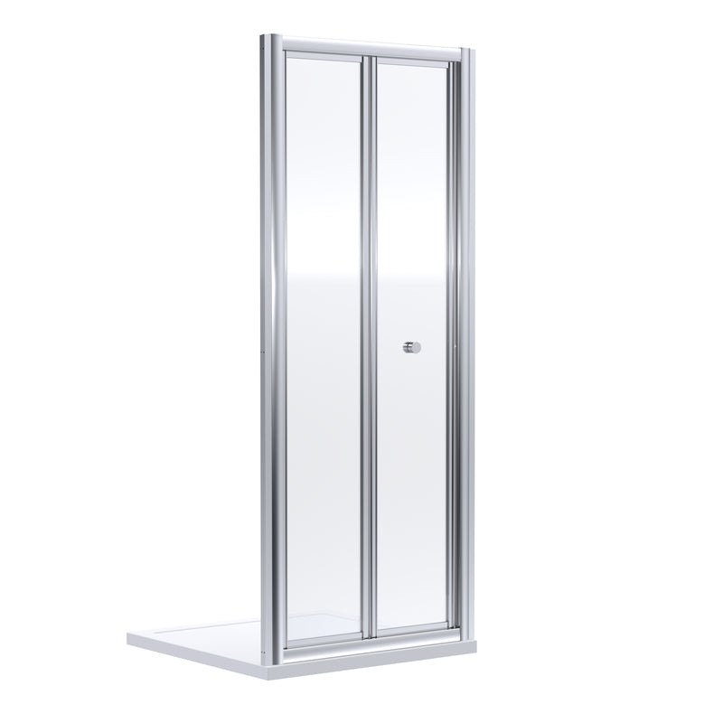 Porto 6mm Bi-Fold Shower Door - 760mm, 1900mm High, Chrome