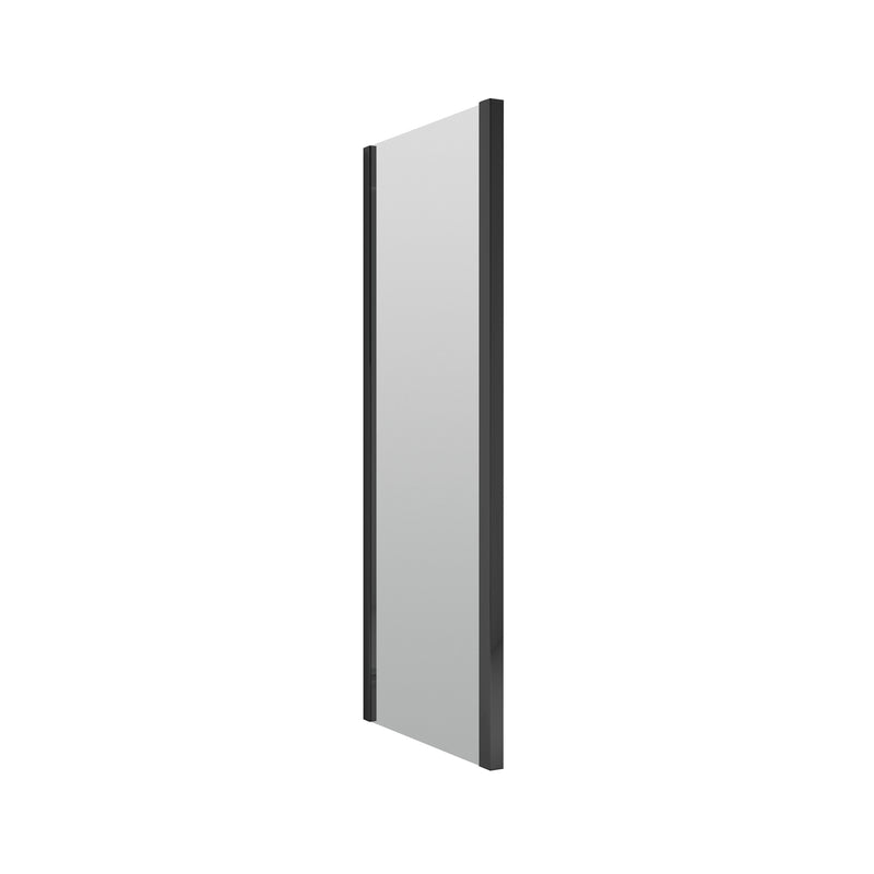 Porto 6mm Shower Side Panel - 1000mm, 1900mm High, Matt Black