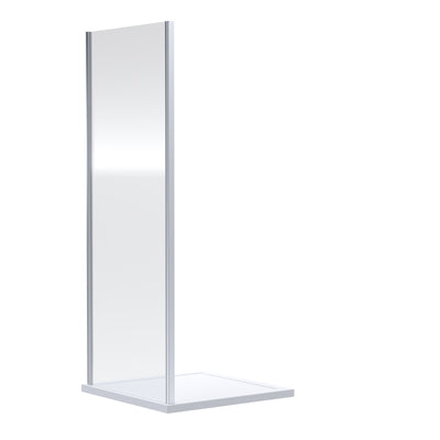 Porto 6mm Shower Side Panel - 700mm, 1900mm High, Chrome