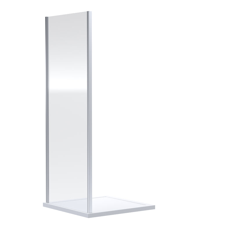 Porto 6mm Shower Side Panel - 700mm, 1900mm High, Chrome