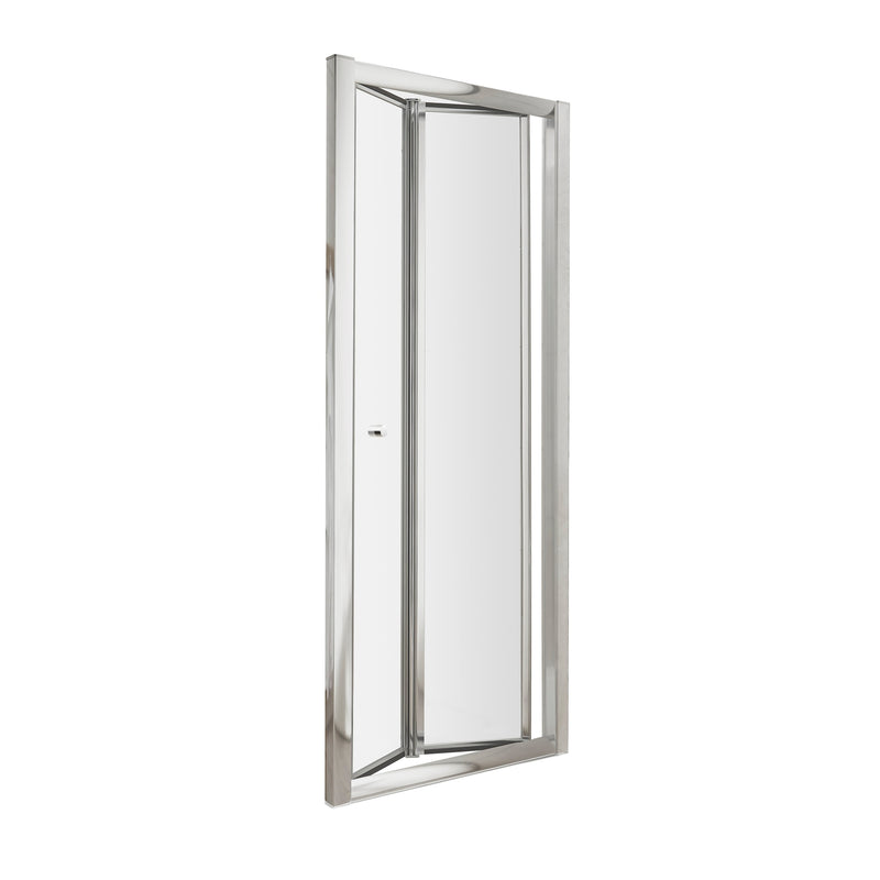 Lisbon 5mm Bi-Fold Shower Door - 1850mm High, Chrome