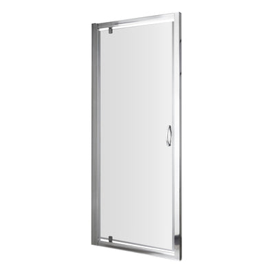 Lisbon 5mm Pivot Shower Door - 1850mm High, Chrome