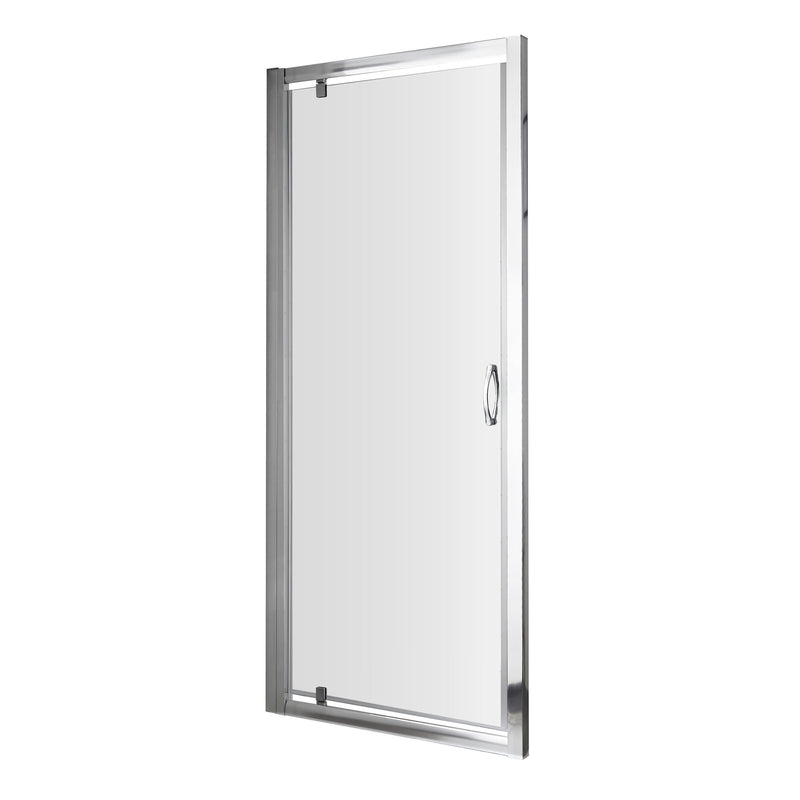 Lisbon 5mm Pivot Shower Door - 1850mm High, Chrome