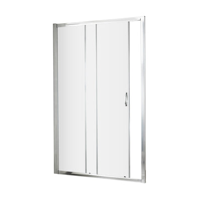 Lisbon 5mm Sliding Shower Door - 1850mm High, Chrome